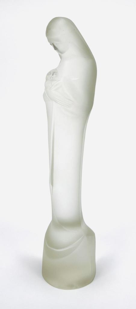 Art Deco beeld Stef Uiterwaal, Madonna met kind 1929 leerdam, Antiek en Kunst, Antiek | Glas en Kristal, Ophalen of Verzenden