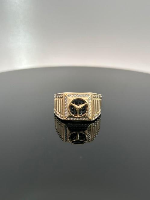 Prachtige Gouden Heren Ring - 14 karaat, Sieraden, Tassen en Uiterlijk, Ringen, Nieuw, Heer, 20 of groter, Goud, Ophalen of Verzenden