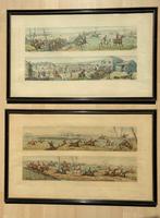 Henry Alken - 4 handgekleurde etsen Ruitersport ca. 1820, Ophalen of Verzenden