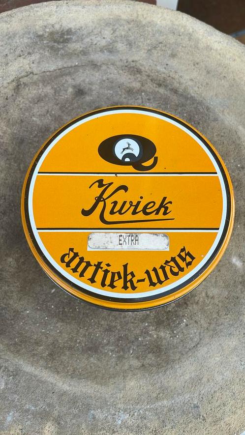 KWIEK ANTIEK WAS bijenwas GRENEN & DONKER EIKEN 375 ml  wax, Antiek en Kunst, Antiek | Overige Antiek, Ophalen of Verzenden