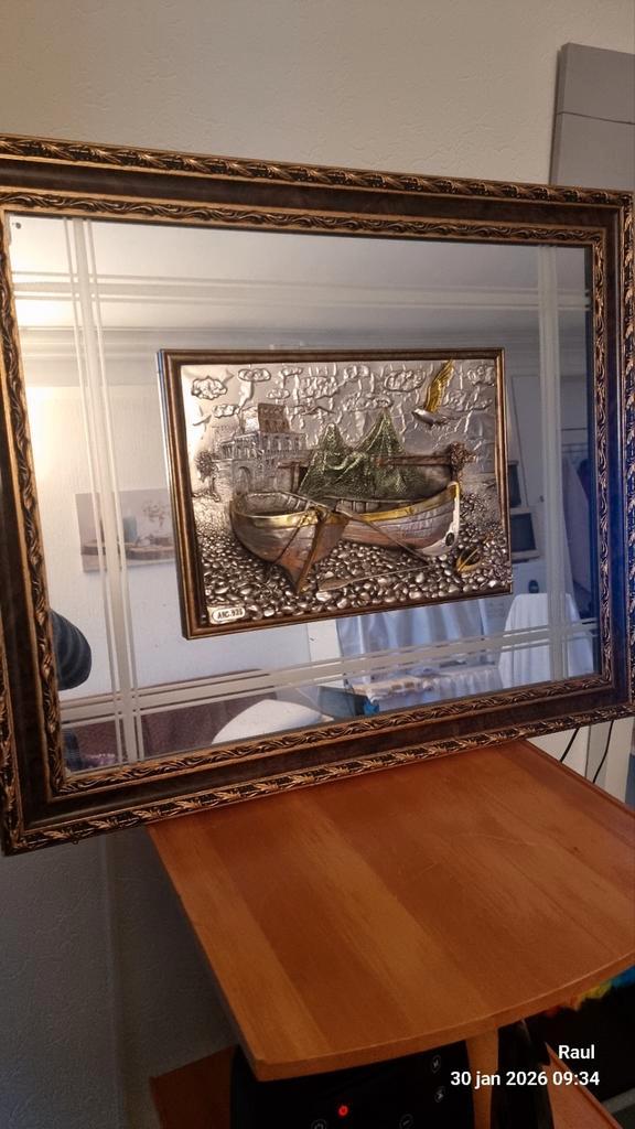 Schilderij 3D, Antiek en Kunst, Antiek | Spiegels, Rechthoekig, Ophalen