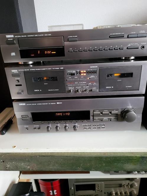 Stereo set Yamaha RX-396RDS , Cassette KX-W323 ,CD CDX-480, Audio, Tv en Foto, Stereo-sets, Cassettedeck, Cd-speler, Tuner of Radio