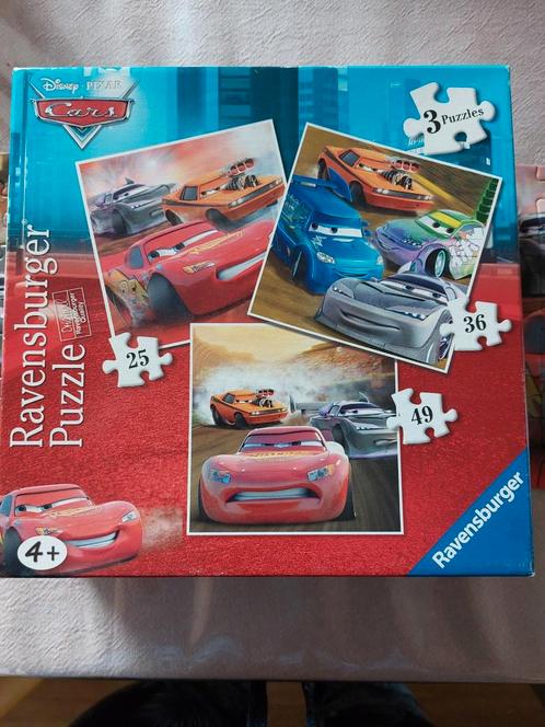 Cars puzzel., Kinderen en Baby's, Speelgoed | Kinderpuzzels, Gebruikt, 4 tot 6 jaar, 10 tot 50 stukjes, Ophalen of Verzenden