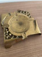 messing asbak zwaar hollywood regency vintage roken tabak, Ophalen of Verzenden