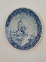 Delfts blauw wandbord.  31cm, Ophalen of Verzenden