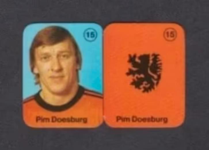 Voetbalplaatje Pim Doesburg Oranje Sparta Rotterdam PSV., Verzamelen, Overige Verzamelen, Zo goed als nieuw, Ophalen of Verzenden