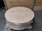 Ronde eiken tafelblad 140 cm inc verjongde rand, Huis en Inrichting, Tafels | Eettafels, Nieuw, Ophalen of Verzenden, Vijf personen of meer
