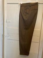 SEDUCTIVE 'haringbone' bruin wollen bandplooibroek 40, Kleding | Dames, Broeken en Pantalons, Maat 38/40 (M), Seductive, Bruin