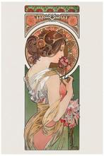 Mooie Art Nouveau Alphonse Mucha Poster affiche #7, Verzamelen, Ophalen of Verzenden, Nieuw, A1 t/m A3, Film en Tv