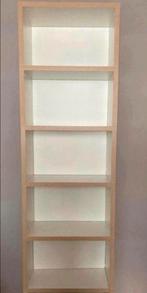 BOON vakkenkast - boekenkast wit en eiken - zware kwaliteit, Ophalen, 25 tot 50 cm