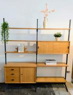 Vintage modulair scandinavisch wandmeubel kast midcentury, Huis en Inrichting, Ophalen of Verzenden, Zo goed als nieuw