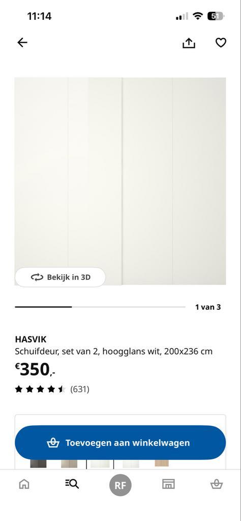 IKEA Pax schuifdeuren 200x236 en 150x236, Huis en Inrichting, Kasten | Kledingkasten, Gebruikt, Ophalen