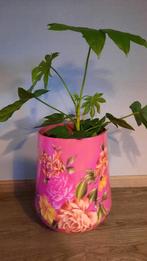 Hele grote metalen bloempot vaas DK Daan Kromhout, Ophalen of Verzenden, Gebruikt