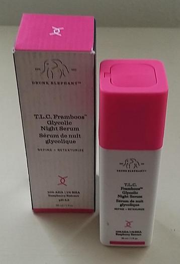 Drunk Elephant T.L.C. framboos glycolic night serum beschikbaar voor biedingen