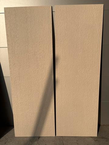 2 ribbel Tegels 40x120 - Nis/Achterwand Keuken beschikbaar voor biedingen