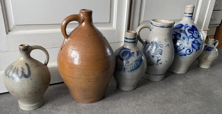 Diverse Oude Aardewerk Kruiken, Antiek en Kunst, Antiek | Keramiek en Aardewerk, Ophalen