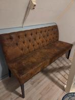 Buffel leren eetbank 1.60m -, Ophalen of Verzenden, Gebruikt