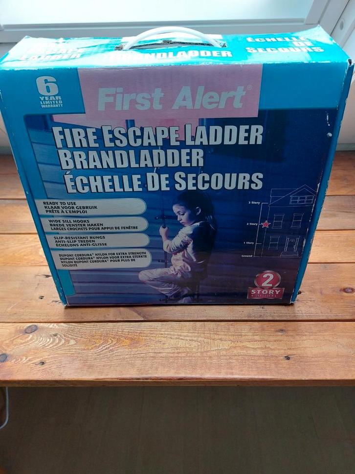 First Alert Brandladder - Nieuw in doos, Doe-het-zelf en Verbouw, Ladders en Trappen, Ophalen