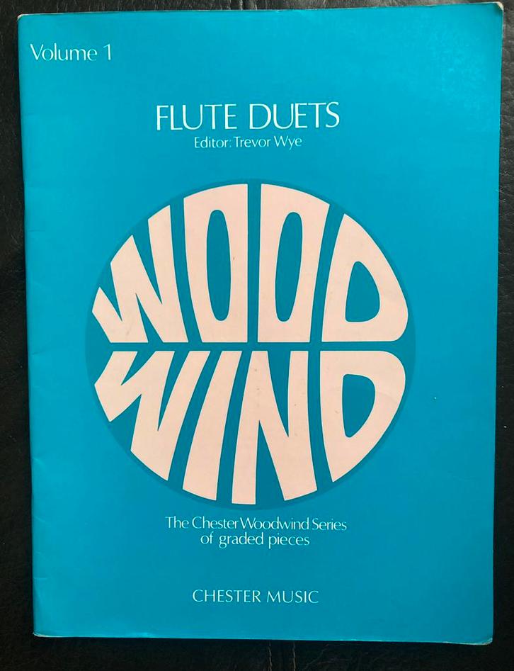 Wood Wind FLUTE DUETS Volume 1 - Trevor Wye, Muziek en Instrumenten, Bladmuziek, Zo goed als nieuw, Ophalen of Verzenden