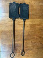 Oude Wafelijzer voor Open Vuur, Antiek en Kunst, Ophalen of Verzenden