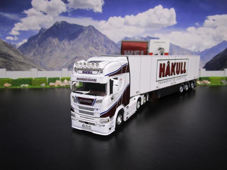 Wsi 01-4579 Hakull , Scania R Highline CR20H, Hobby en Vrije tijd, Modelauto's | 1:50, Nieuw, Bus of Vrachtwagen, Wsi, Ophalen