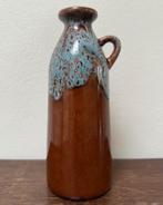 Vintage Strehla Keramiek blauw-bruin vaas nr 1309, Ophalen