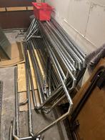 Stellingen, industrieel, staal en glazen platen, Doe-het-zelf en Verbouw, Metalen, Ophalen of Verzenden