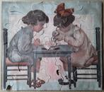 Antieke kinder puzzel. 16 grote stukken. Compleet., Ophalen of Verzenden, Minder dan 500 stukjes, Gebruikt, Legpuzzel