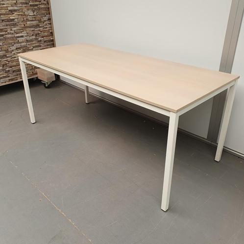 Vepa kantinetafel - 75x180x80 cm | eiken whitewash houten bl, Huis en Inrichting, Tafelonderdelen, Gebruikt