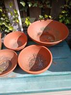 Terra cotta schalen en bloempotten., Tuin en Terras, Ophalen, Gebruikt, Rond, Steen