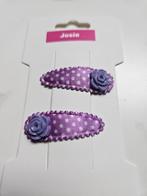Lila haarspeldjes met roosjes #86, Ophalen, Nieuw, Josie