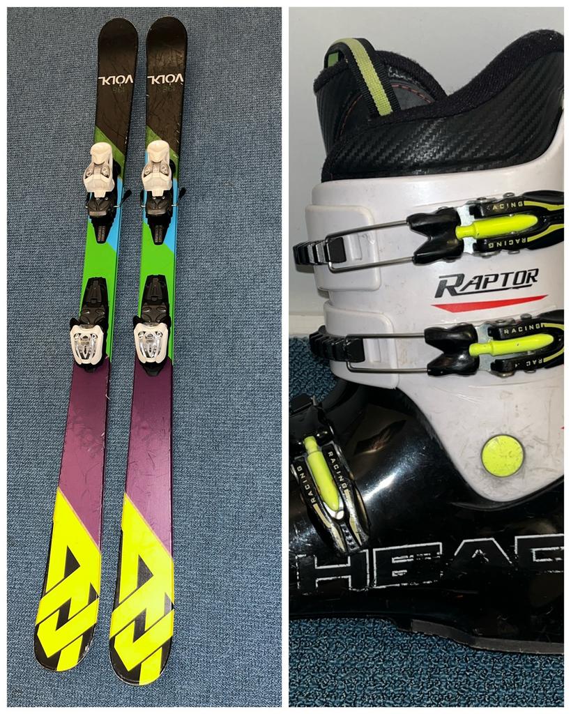 Set! SKI VOLKL-L138 / SCHOEN HEAD-MT25 (36), Ophalen, Gebruikt, 100 tot 140 cm, Skiën