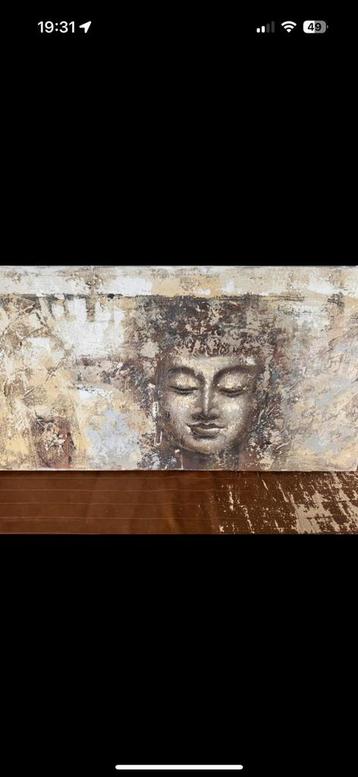 Buddha canvas geverfd 2 beschikbaar voor biedingen