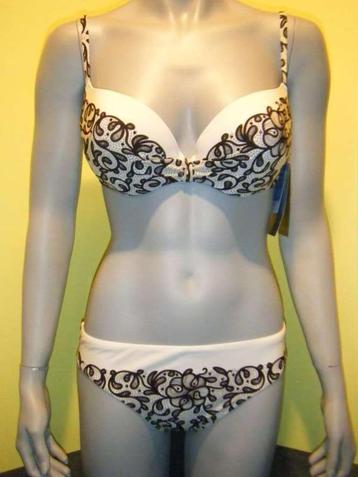Rebecca swimwear bikini L 40 wit-zwart beschikbaar voor biedingen