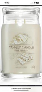 Yankee Candle signature jar warm cashmere large, Ophalen of Verzenden, Nieuw, Overige materialen, Minder dan 25 cm