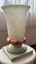 Italiaanse lamp van glas/keramiek, Ophalen of Verzenden, Gebruikt, Glas, Minder dan 100 cm
