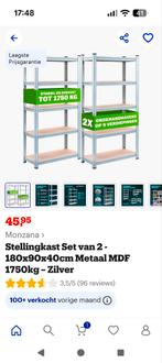 Opberg stellingen 2 stuk s, Ophalen of Verzenden, Zo goed als nieuw