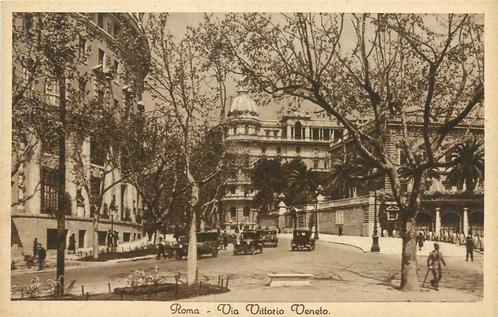 (381-239-027) Roma Via Vittoria Veneto, Verzamelen, Ansichtkaarten | Buitenland, Italië, Verzenden