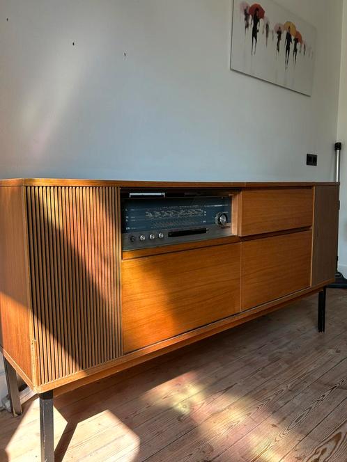 Retro - origineel jaren ‘60 radiomeubel van Nordmende, Huis en Inrichting, Kasten | Dressoirs, Gebruikt, 150 tot 200 cm, 25 tot 50 cm