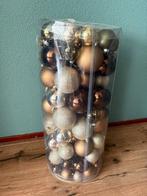 Doos met kerstballen brons goud zilver, Ophalen of Verzenden, Zo goed als nieuw