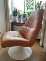 Moderne leren stoel, Huis en Inrichting, Fauteuils, Ophalen, 75 tot 100 cm, Metaal, 50 tot 75 cm