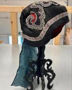 Prachtige antieke Chinese geborduurde kinder hoed-muts 1880, Ophalen of Verzenden