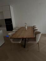 Eettafel 240x100 + 8 Westwing stoelen, Huis en Inrichting, Tafels | Eettafels, Ophalen, 100 tot 150 cm, 200 cm of meer, Zo goed als nieuw