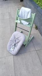 Stokke Tripp Trapp stoel, met 2 stand newbornset en babyset, Kinderen en Baby's, Kinderstoelen, Ophalen, Zo goed als nieuw, Meegroeistoel