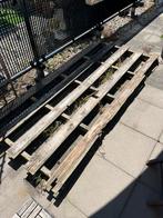 Gratis rest stukken pallets en/of bamboeschermen, Doe-het-zelf en Verbouw, Hout en Planken, Ophalen, Gebruikt, Minder dan 200 cm