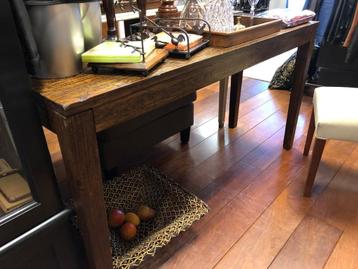 DESIGN TEAK SIDETABLE - WANDTAFEL TV-MEUBEL 150 cm. FLAMANT beschikbaar voor biedingen