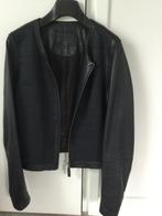 Claudia Sträter leren jasje - Maat 40, Kleding | Dames, Ophalen of Verzenden, Maat 38/40 (M), Blauw, Jasje