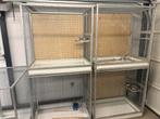 Aluminium kooien, Dieren en Toebehoren, Vogels | Hokken en Kooien, Ophalen, Zo goed als nieuw, Aluminium, Broedkooi of Kweekkooi