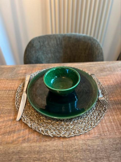 Set van 8 stuks (16 totaal) Handgemaakte Marokkaanse servies, Antiek en Kunst, Antiek | Servies compleet, Ophalen of Verzenden