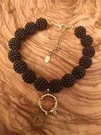 Armband boei slot met bedels, Sieraden, Tassen en Uiterlijk, Armbanden, Ophalen of Verzenden, Zo goed als nieuw, Zwart